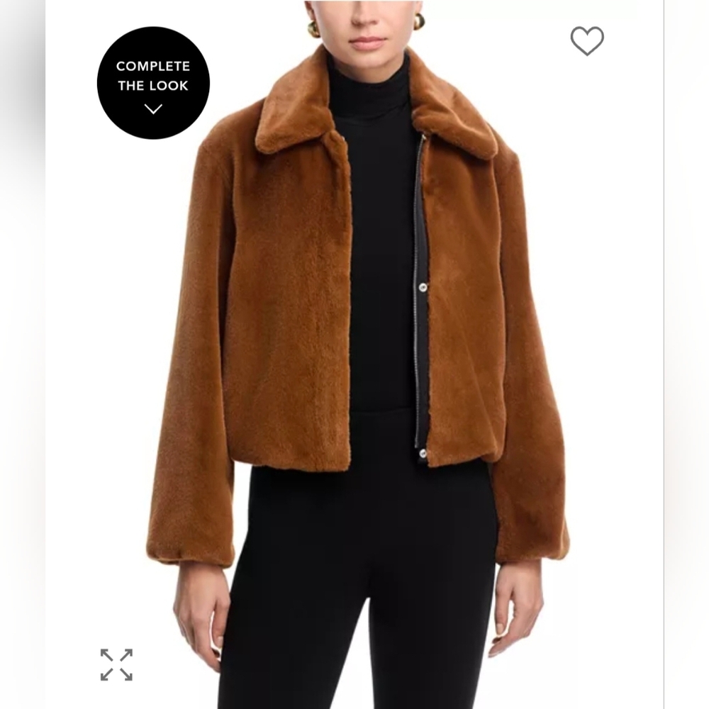 Theory Faux Fur Jacket XS $595 357 In Stores